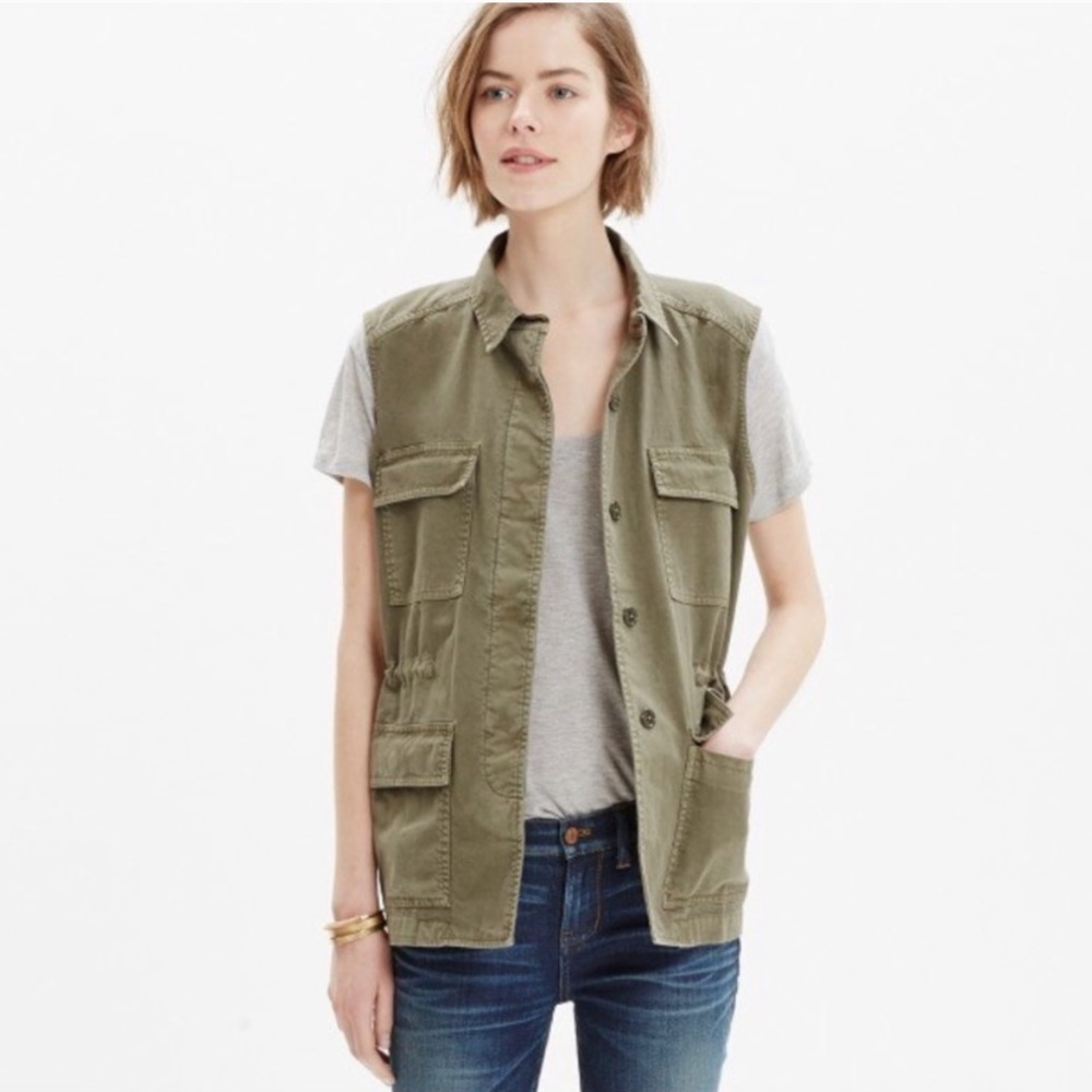 Madewell Oversized Cargo Vest, XS